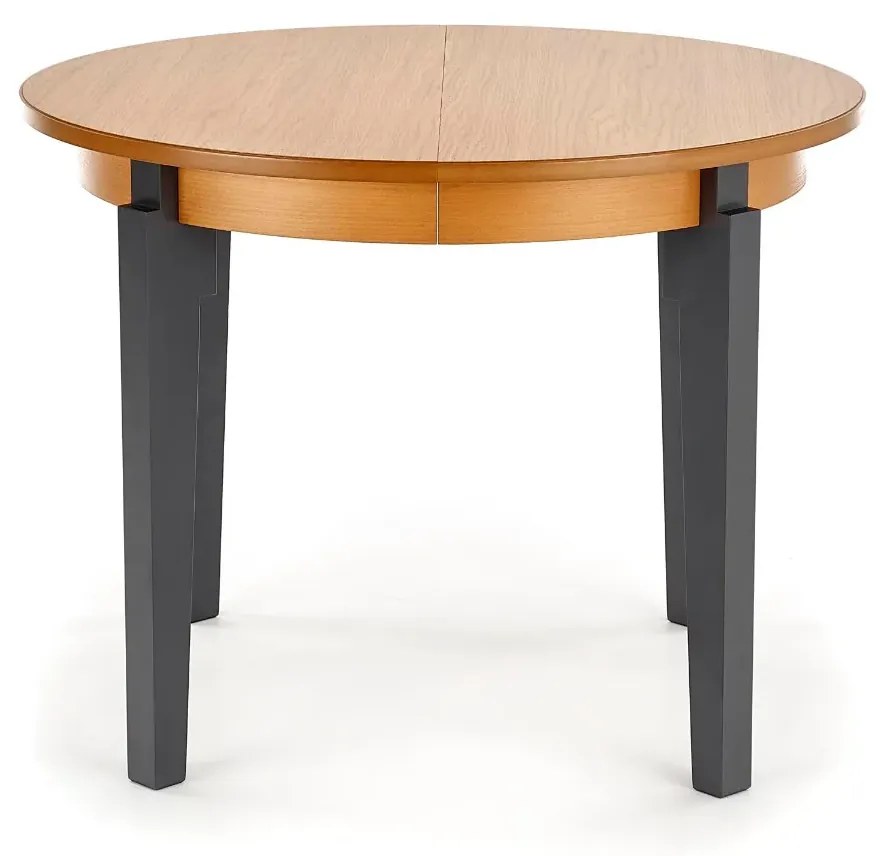 Stół SORBUS 100(200)x100 dąb miodowy/grafitowy rozkładany HALMAR