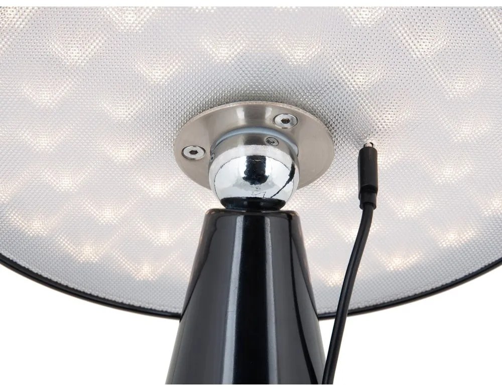 Czarna lampa stołowa LED ze ściemniaczem (wysokość 26 cm) Phoebe – Leitmotiv