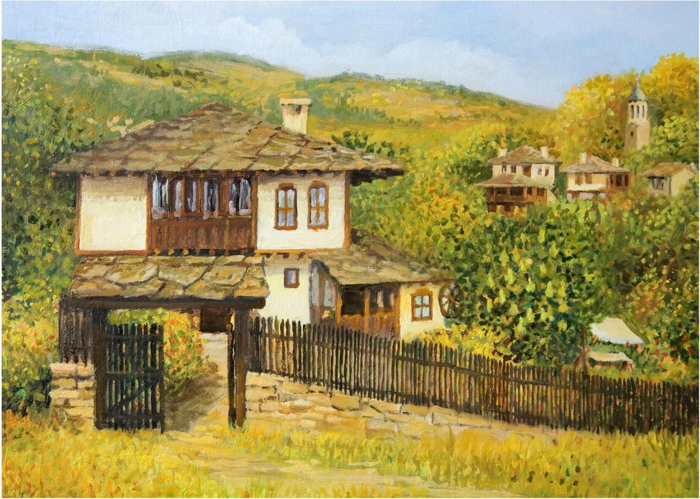 Obraz - Domki letniskowe w lecie (70x50 cm)