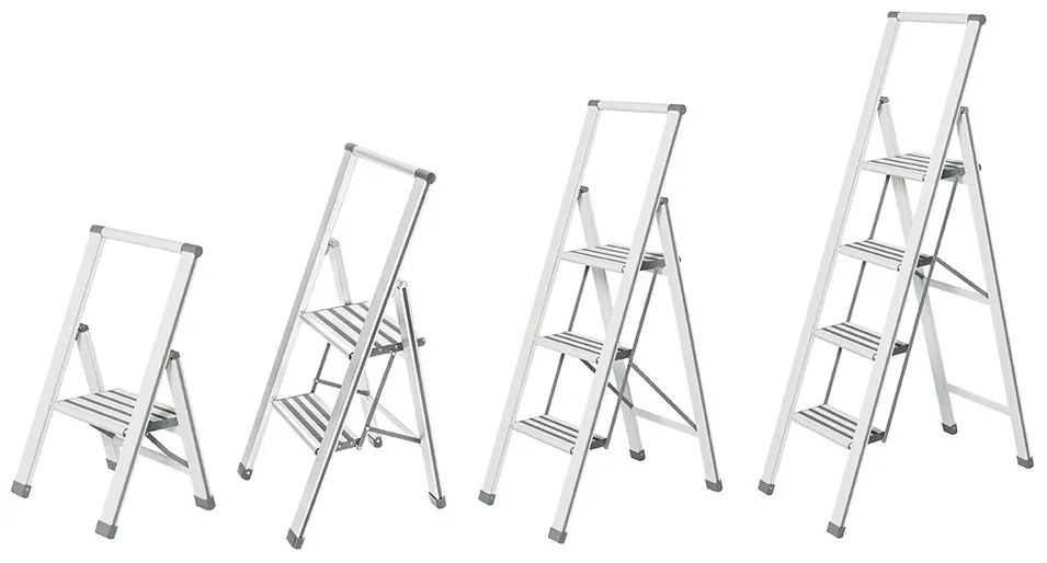 Aluminiowa drabina, 3-stopniowa, WENKO