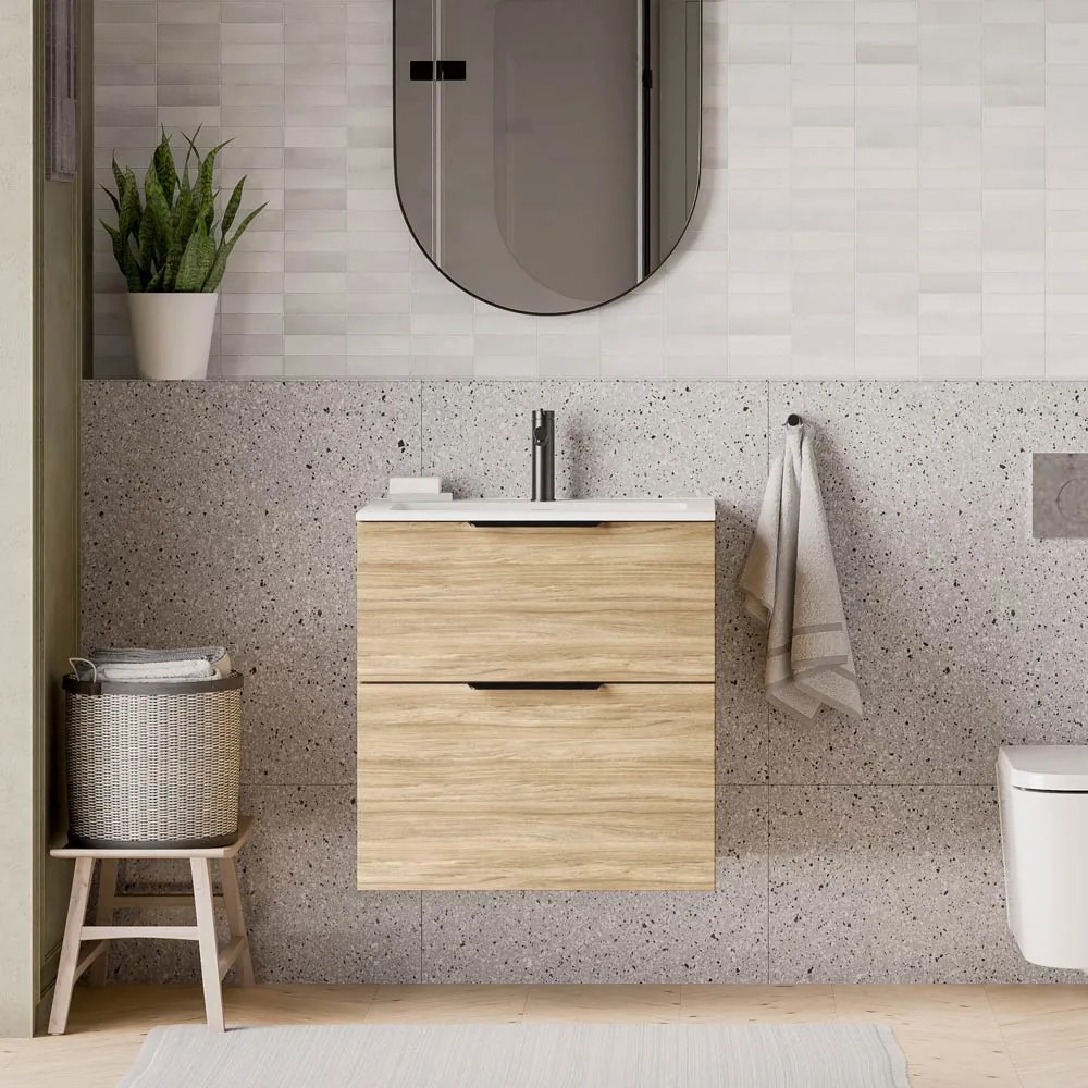 Duravit Waschbecken mit Waschtischunterschrank TIM 60 cm