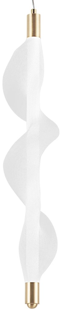 LAMPA WISZĄCA LED G008-1CP BIAŁY/ZŁOTY