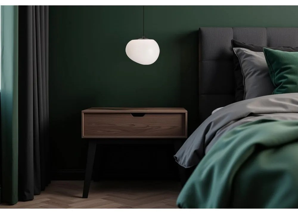 Czarno-biała lampa wisząca ø 25 cm Stones – Candellux Lighting
