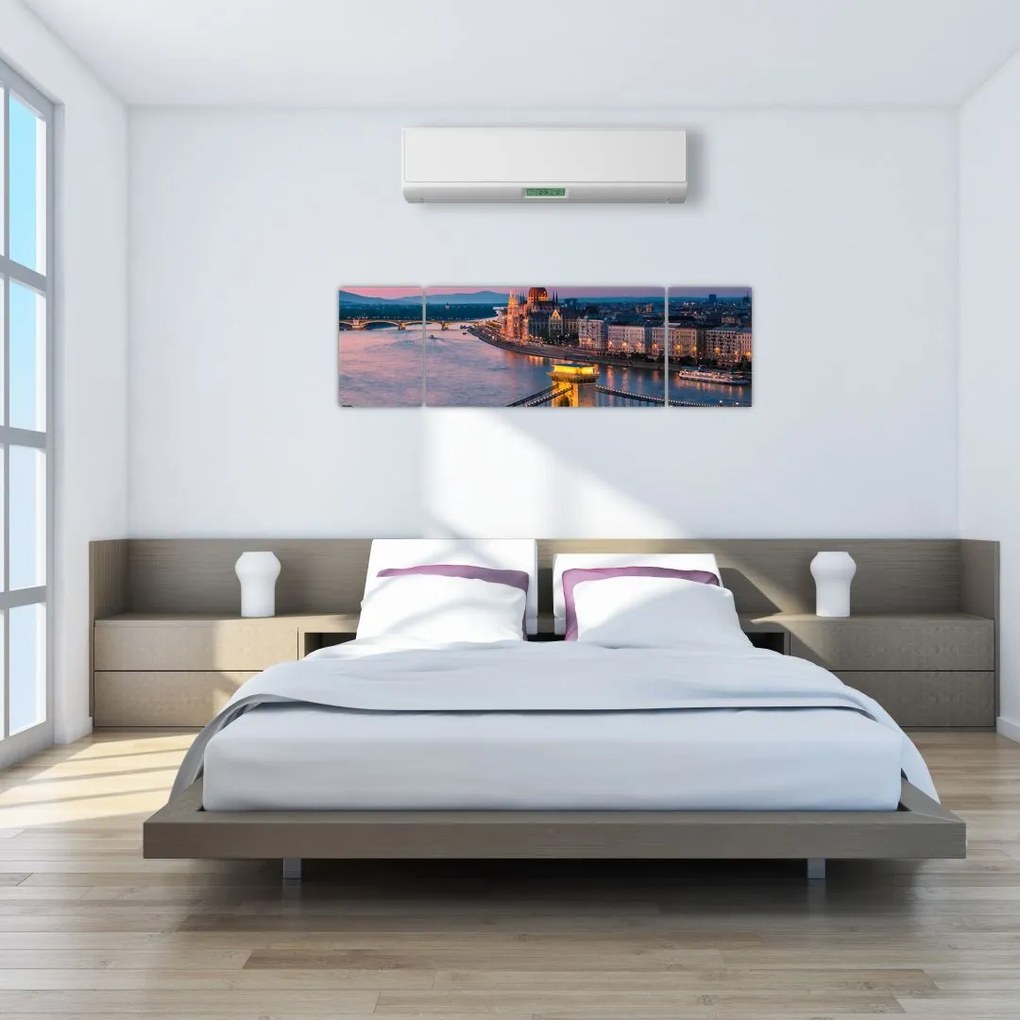 Obraz - Panorama miasta, Budapeszt, Węgry (170x50 cm)