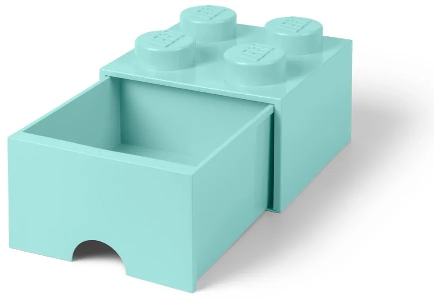 Jasnoniebieski kwadratowy pojemnik LEGO®