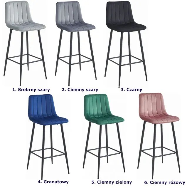 Ciemnozielony hoker welurowy nowoczesny M4-Z01