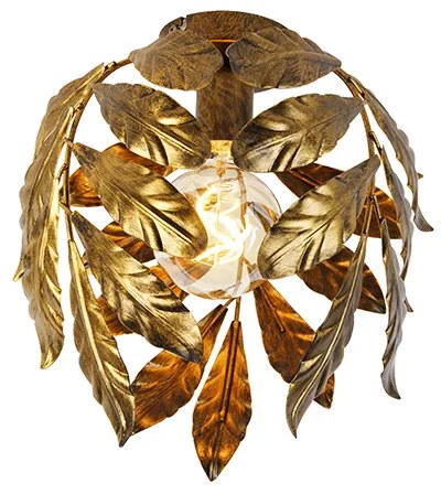 W stylu vintage lampa sufitowa antyczne złoto 30 cm - Linden klasyczny/Antyczny Oswietlenie wewnetrzne