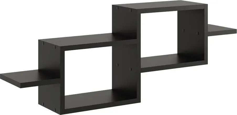 Czarna Minimalistyczna Półka Ścienna Z5-P90