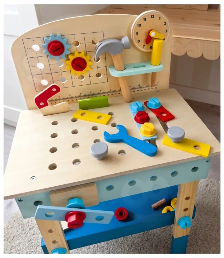 Tooky toy drewniany stół do majsterkowania warsztat