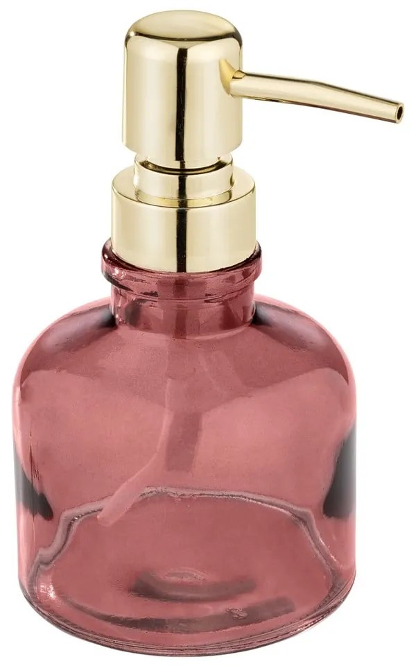 Ciemnoróżowy szklany dozownik do mydła 200 ml Atessa – Wenko
