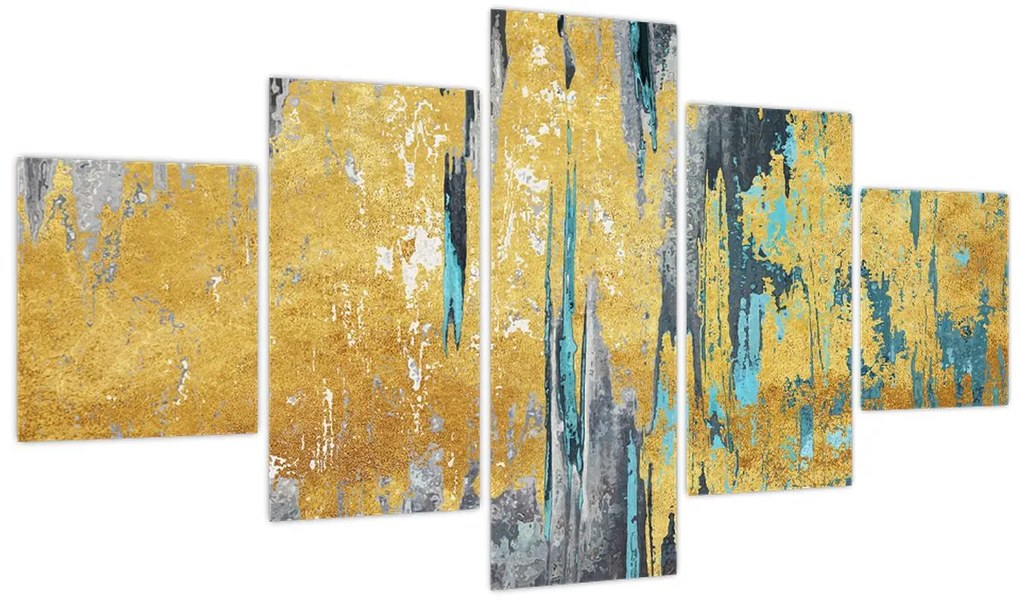 Obraz - Złoty wzór (125x70 cm)