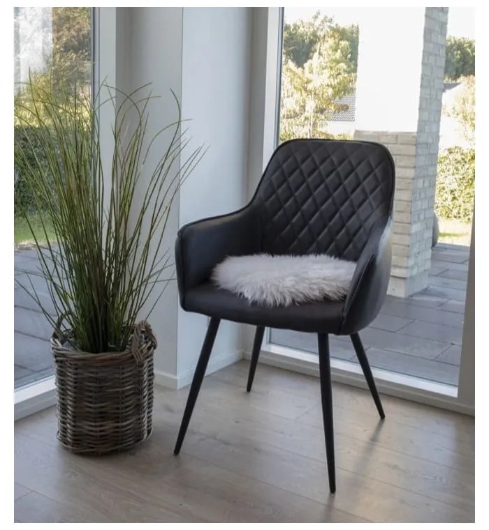 Biała skóra owcza House Nordic Circle, ⌀ 35 cm