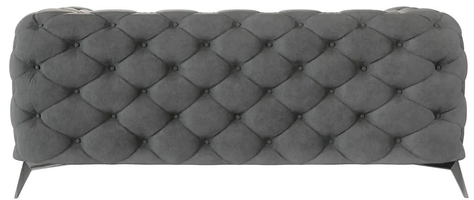 Szara aksamitna sofa 185 cm Chelsea – Ropez
