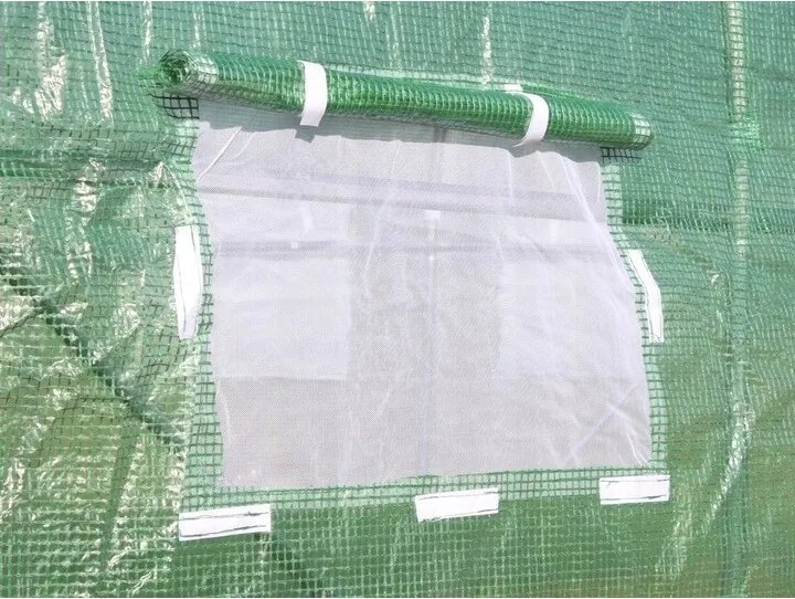 Szklarnia foliowa ogrodowa z drzwiami, 400 x 250 x 200 cm