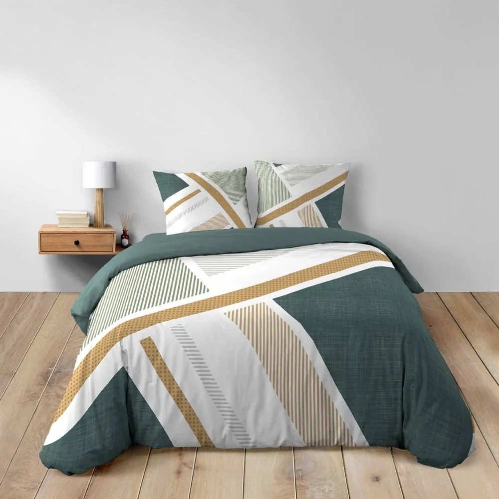 Biała bawełniana pościel dwuosobowa 240x220 cm Zephyr – douceur d'intérieur