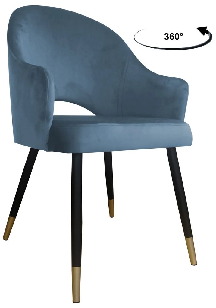 Krzesło obrotowe Velvet podstawa czarno-złota BL06