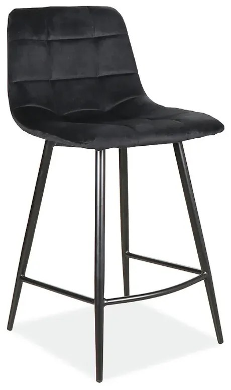 HOKER MILA H-2 VELVET CZARNY STELAŻ/CZARNY BLUVEL 19 SIGNAL