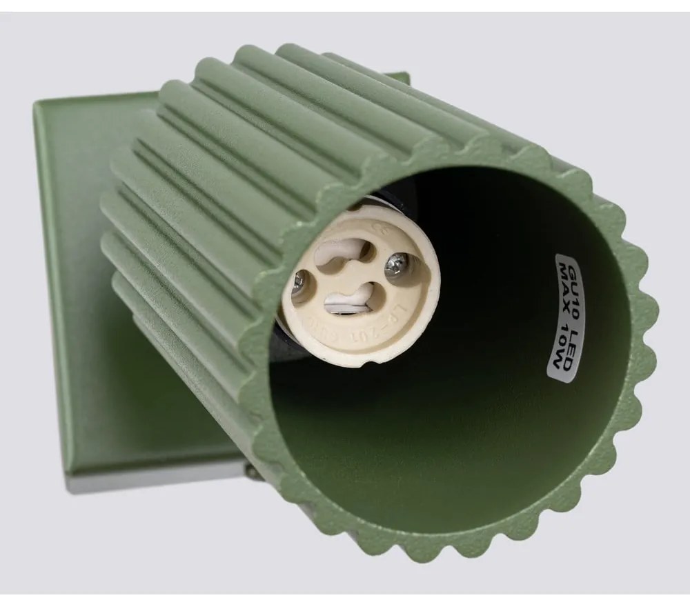 Zielona lampa punktowa 8x16 cm Gleam – Sollux