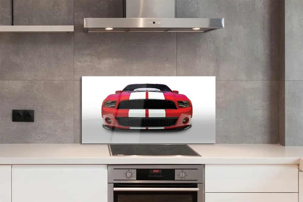 Szklany Panel Sportowe auto czerwone
