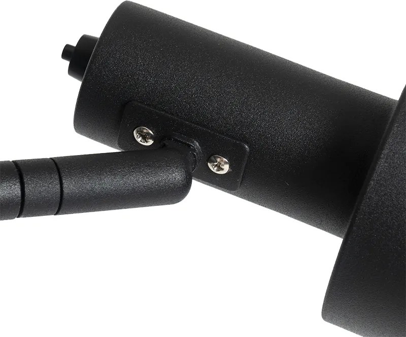 Nowoczesna lampa stojąca czarna 2-światłowa - Stijn