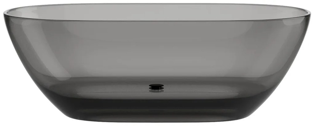 Wanna wolnostojąca przezroczysta - 292 l - 160 x 72 x 56 cm - Szary - Żywica - SPAVO