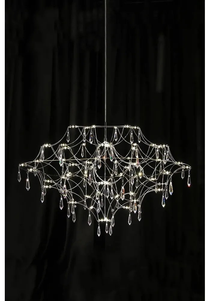 Lampa wisząca LED w kolorze srebra ø 80 cm Efesos – Markslöjd