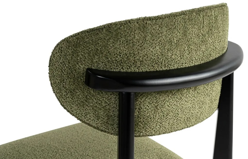 Zestaw krzeseł do jadalni Lionte Green and Black,2 szt.