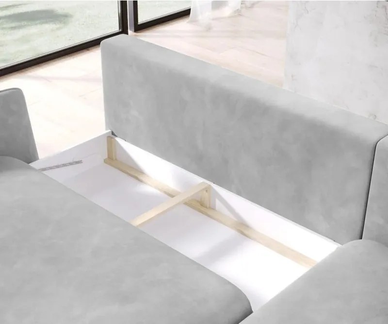 Narożnik SOLANO funkcja spania pojemnik poduszki WERSAL