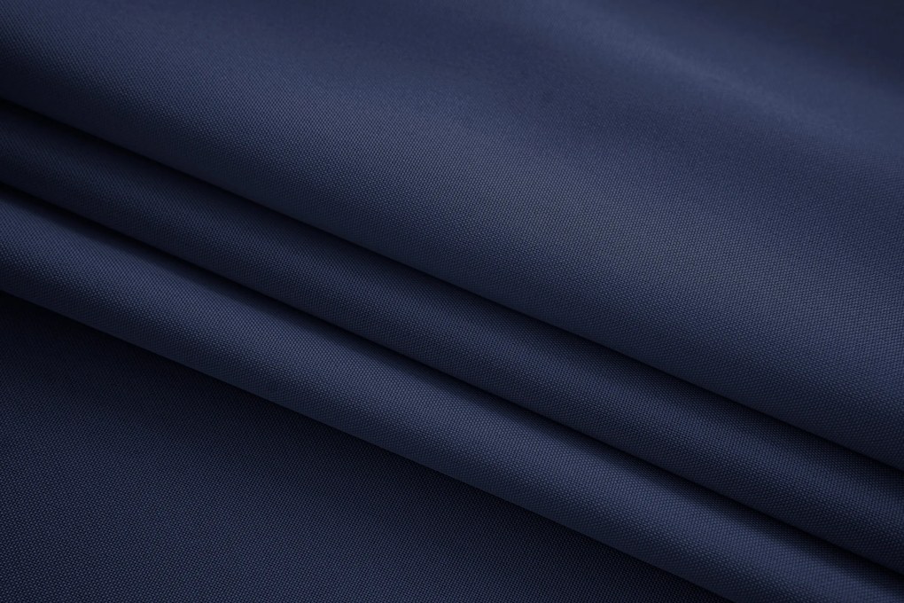 Granatowa zasłona OXFORD 140x250 cm Zawieszanie: Taśma z wiązaniami
