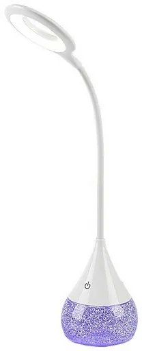 Rabalux 74248 funkcjonalna i dekoracyjna lampa stołowa LED z brokatem Vivter, 4 W, 2200 lm, IP20
