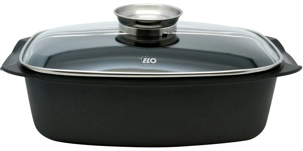 Elo 84932 Brytfanna ze szklaną pokrywką i aromatyzerem Alucast 40 x 22 cm