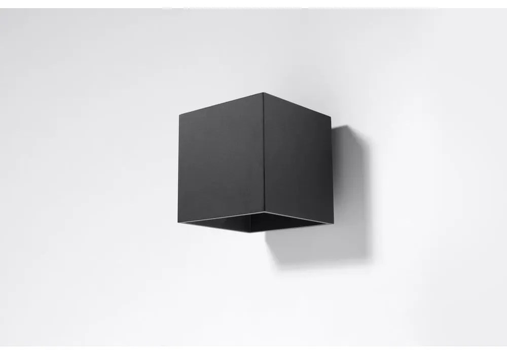 Czarny kinkiet Sollux Geo