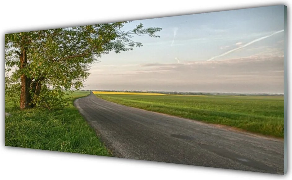 Panel Szklany do Kuchni Aleja Prowadząca W Nieznane