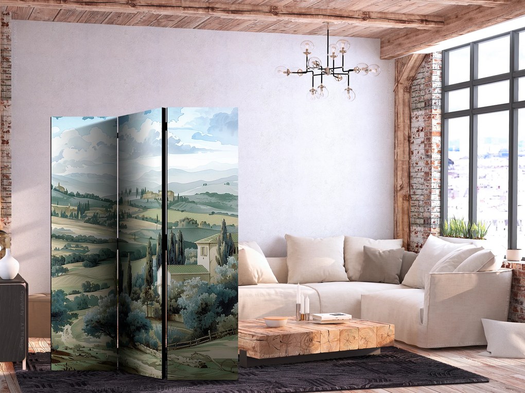 Parawan jednostronny Pejzaże 135x172 cm 3-częściowy beżowy ARTGEIST B