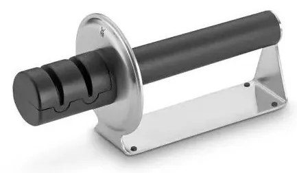 WMF - Ostrzałka do noży GOURMET 42,5 cm czarna/stal nierdzewna