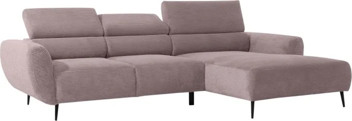 Narożnik ALISSON S/MINI Prawostronny z elektrycznym wysuwem w tkaninie POSO 100 WERSAL