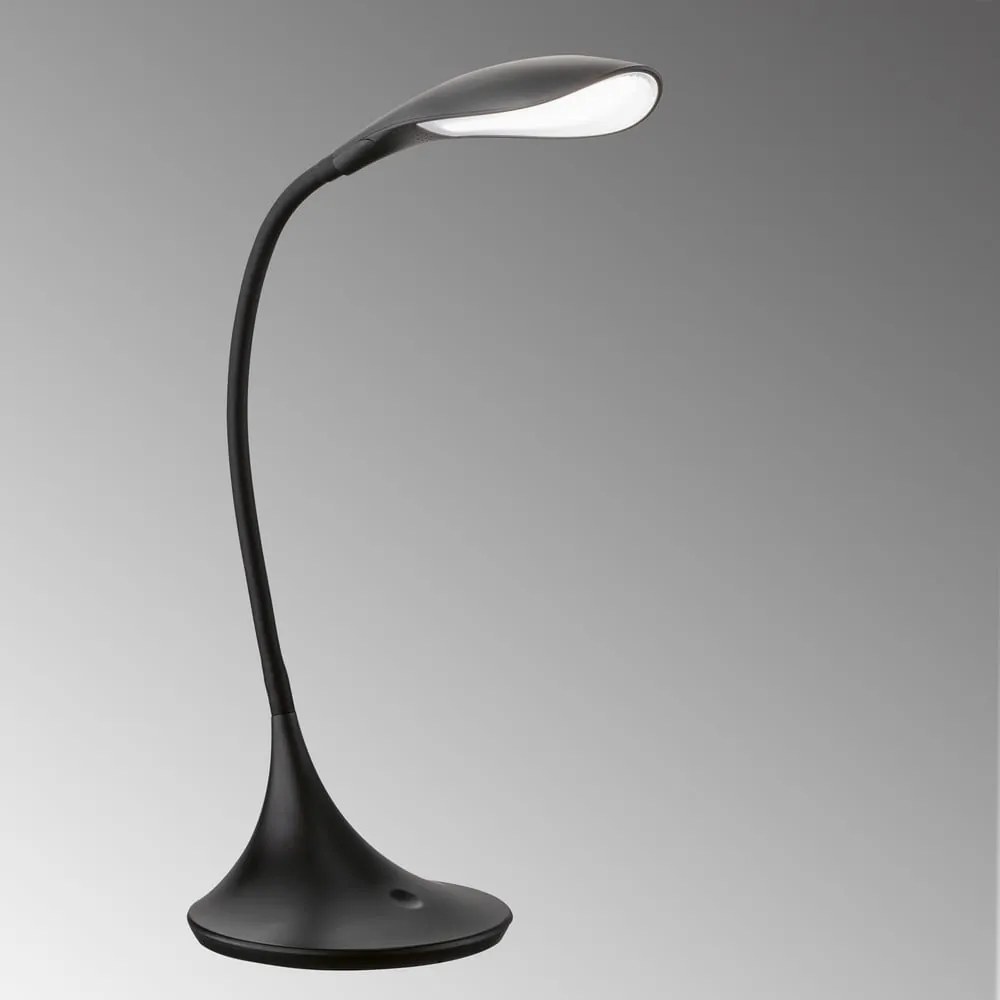 Czarna lampa stołowa LED ze ściemniaczem (wysokość 37,5 cm) Nil – Fischer & Honsel