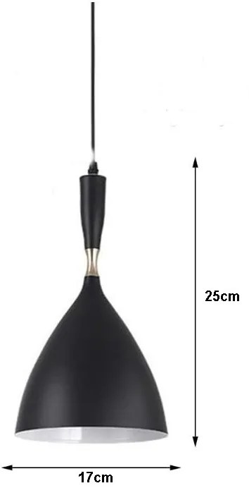 Lampa sufitowa loftowa metalowa wisząca AT1-1SZ-Czarna