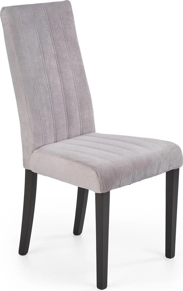 Krzesło tapicerowane na czarnych nogach Diego 2