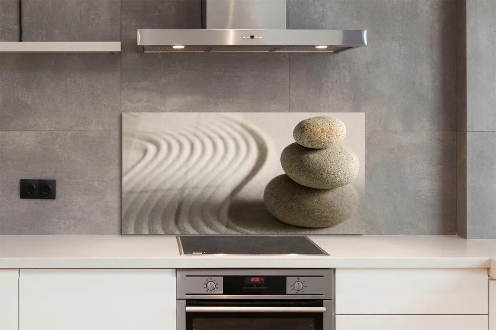 Szkło do Kuchni na Ścianę Tekstura Piaskowca i Piasku