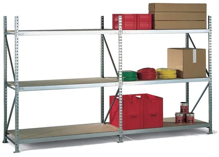 Regał półkowy, nośność 500 kg, 2500x2600x650 mm, podstawowy