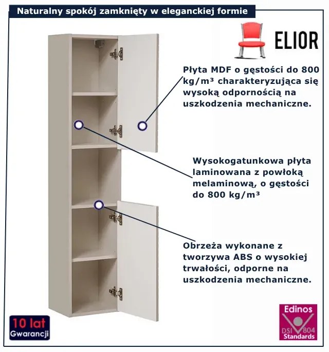 Kaszmirowy wiszący słupek łazienkowy - Virello 3X