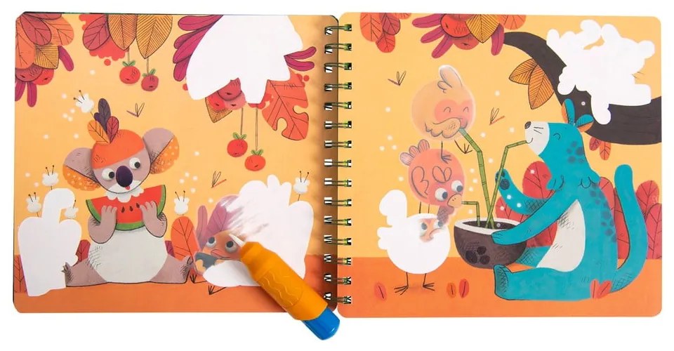 Kolorowanki wodne Dans la Jungle – Moulin Roty