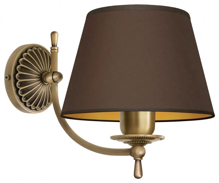 Bogaty ciemno złoty klasyczny kinkiet L-K1AGm