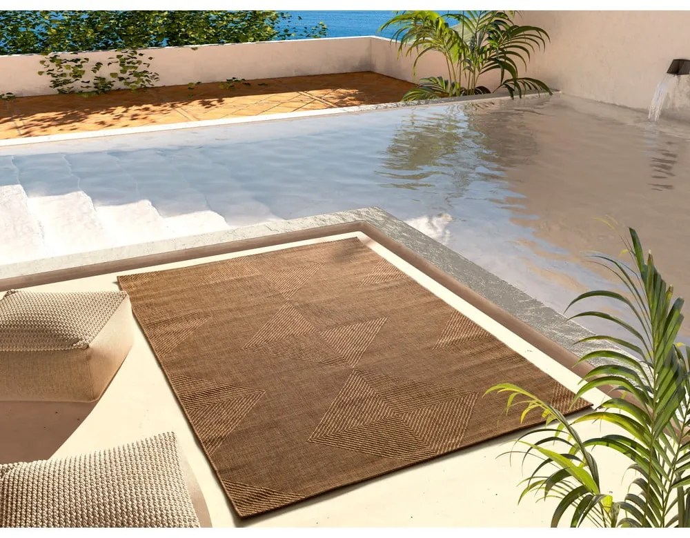 Brązowy dywan odpowiedni na zewnątrz 120x170 cm Guinea Natural – Universal