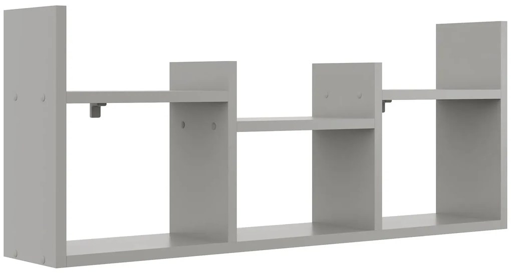 Szara Minimalistyczna Półka Na Książki L8-S52