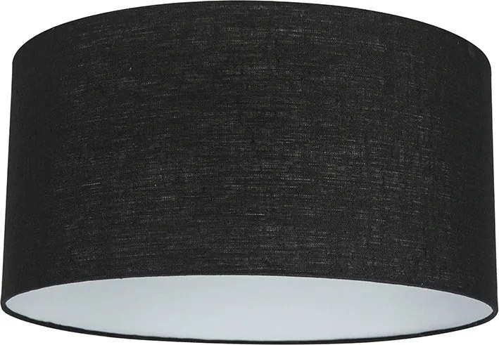 Nowoczesna lampa wisząca biała z czarnym kloszem 50 cm - Combi 1