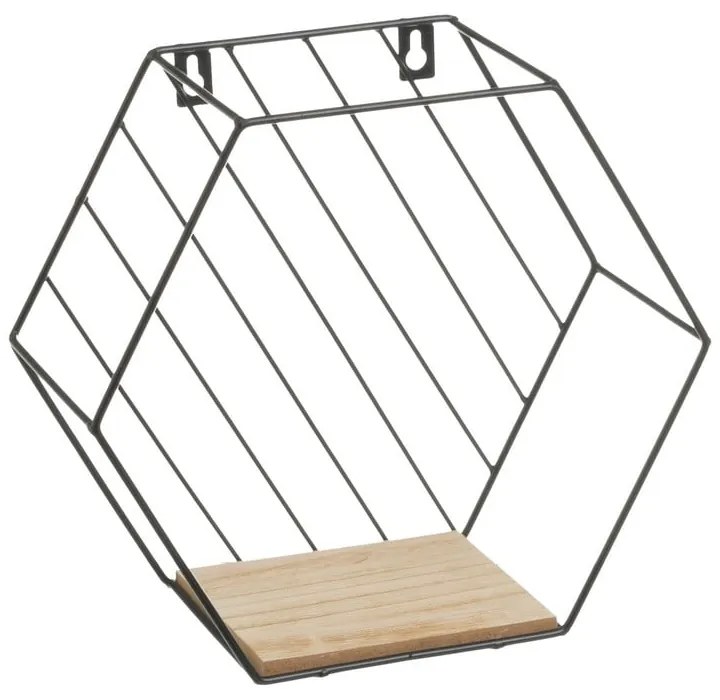 Czarno-naturalne półki zestaw 3 szt. 31 cm – Casa Selección