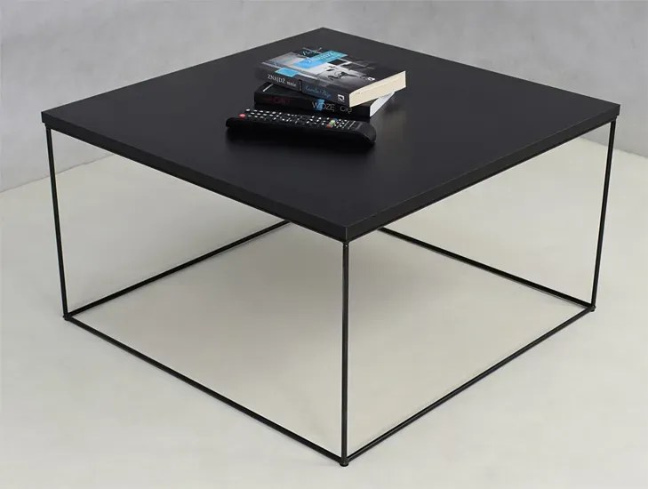 Czarny druciany stolik kawowy D8-T55