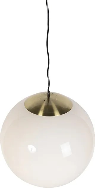 Skandynawska lampa wisząca z opalem 50 cm - Ball 50